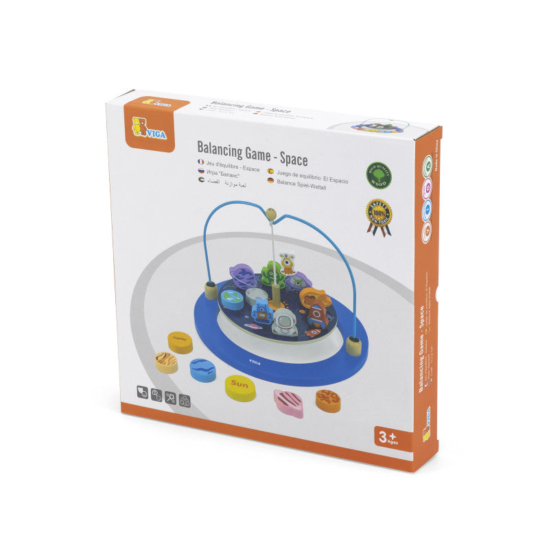 Joc educativ de balans Spatiul cosmic, din lemn, +3ani, VIGA