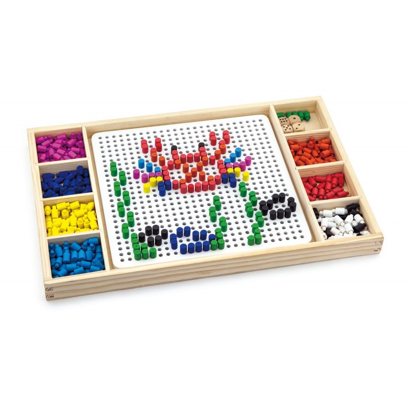 Set 2 jocuri educative, Ludo si Set de creatie cu margele, +3ani, VIGA