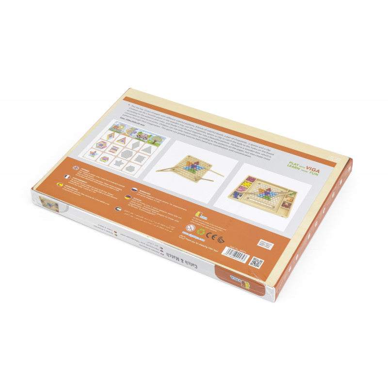 Joc educativ Prinde si potriveste, din lemn, tip Montessori, +3ani, VIGA