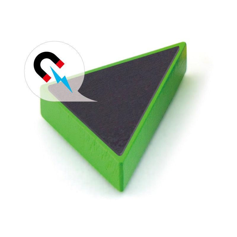 Joc Tangram magnetic cu 35 piese, din lemn, +3ani, VIGA