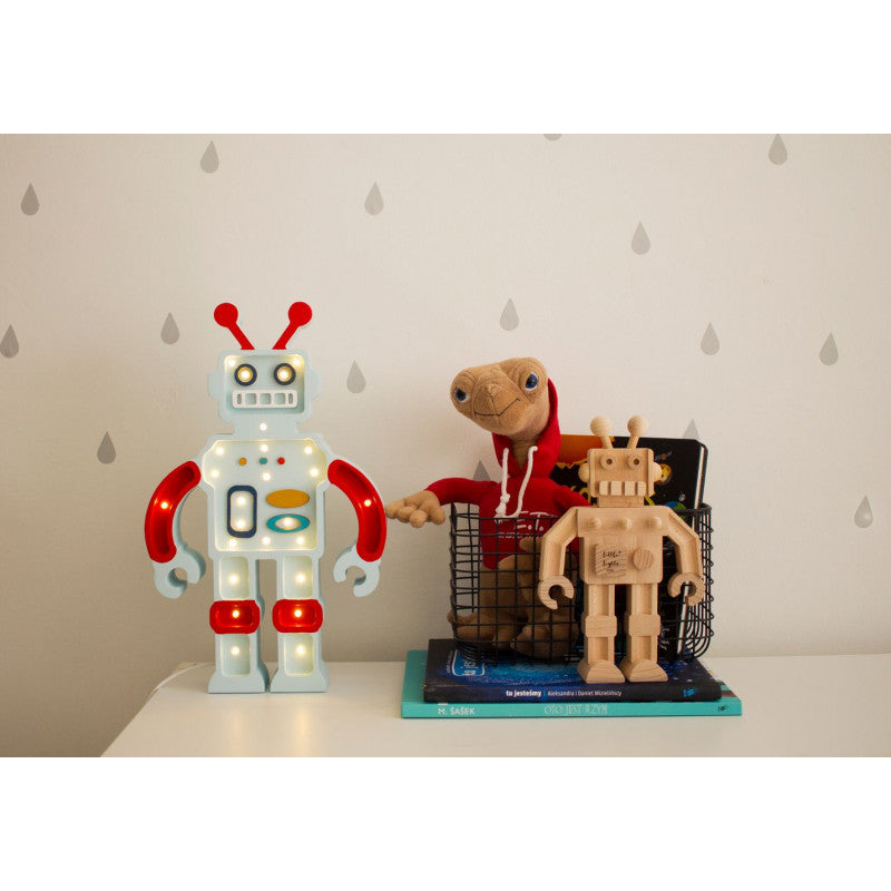 Lampa Robot, Metalic Blue, Little Lights
