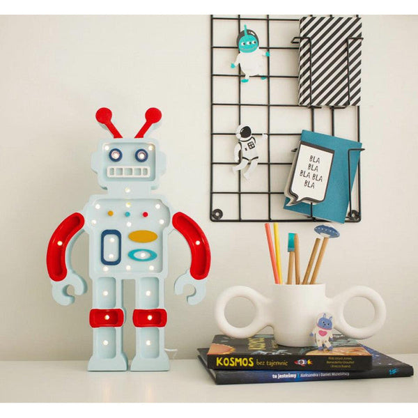 Lampa Robot, Metalic Blue, Little Lights