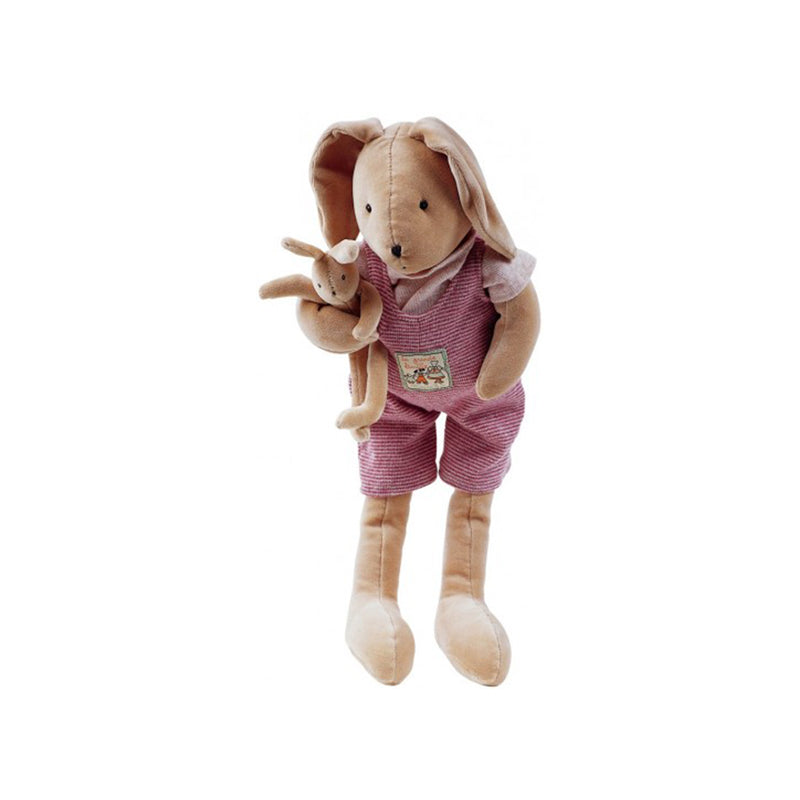 Jucarie plus bebe iepurica Silvana mare, 0 ani+, Moulin Roty