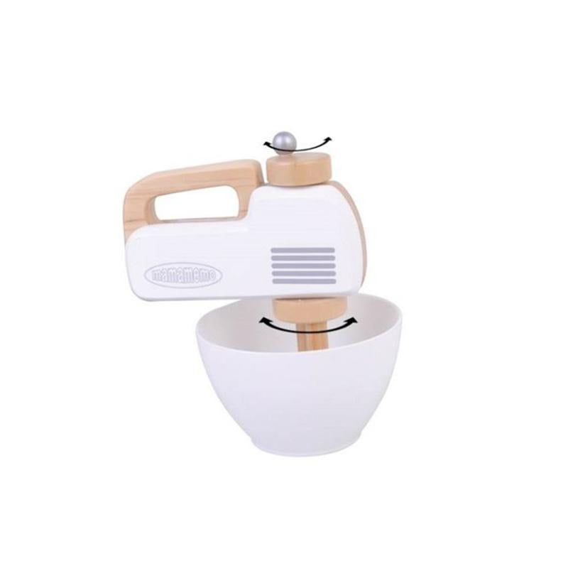 Mixer de mana, de jucarie, din lemn, MamaMemo - Manute Creative