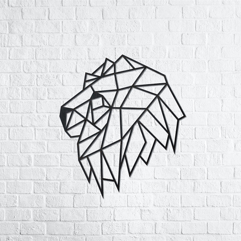 Puzzle 3D decorativ LION HEAD din lemn 134 piese @ EWA