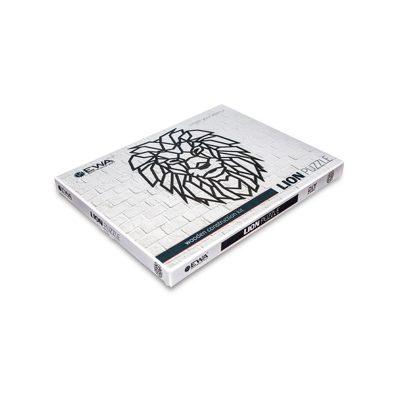 Puzzle 3D decorativ LION din lemn 250 piese @ EWA
