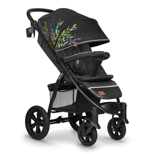 Carucior sport Annet Tour Dreamin, Editie Limitata, De la nastere, Cu capotina impermeabila, Cu filtru, UPF 50+, Cu maner reglabil, Plasa de tantari, Suport biberon, Saculet pentru picioare, Pana la 22 kg, Cu certificare TÜV SÜD, Negru, Lionelo