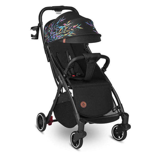 Carucior sport Julie One, Editie limitata Dreamin\', De la nastere, Greutate redusa, Cu accesorii, Cadru din aluminiu, 0-22 kg, Conform cu standardele europene de securitate EN1888-1 si EN1888-2, Negru, Lionelo