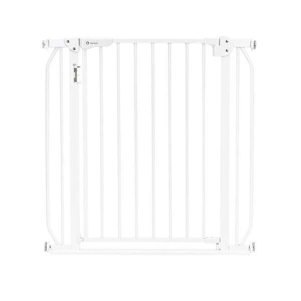 Poarta de siguranta prin presiune Truus Slim Led , Cu lumina Led cu senzor, 105 cm, Conform cu standardul european de securitate EN1930, Alb, Lionelo