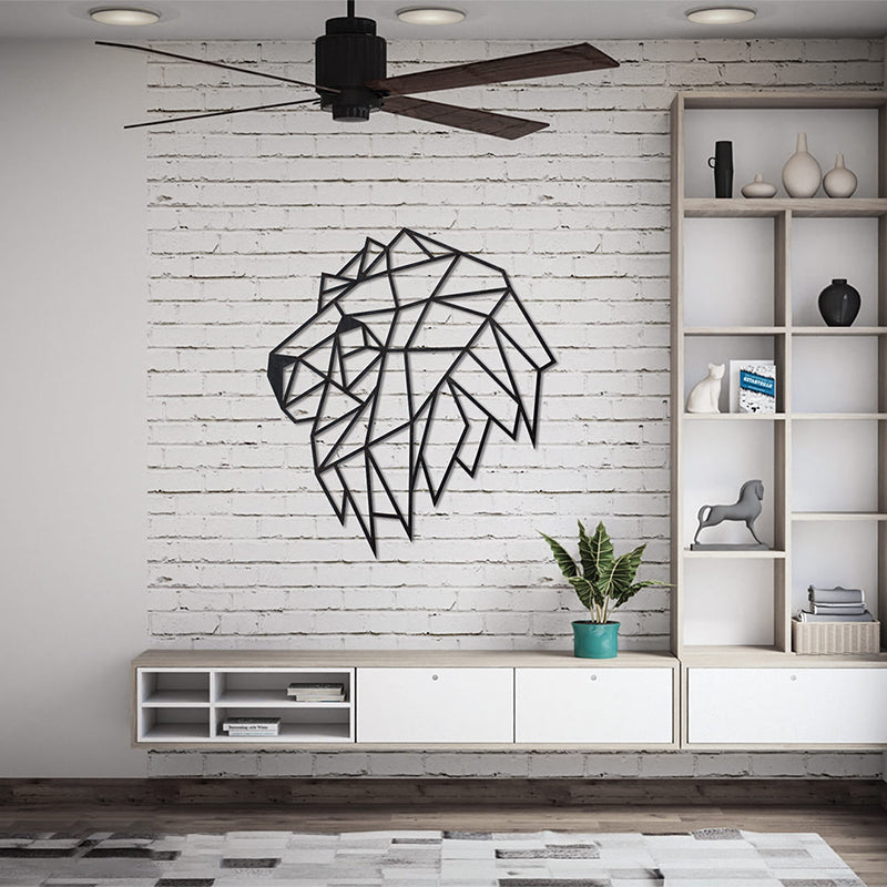 Puzzle 3D decorativ LION HEAD din lemn 134 piese @ EWA