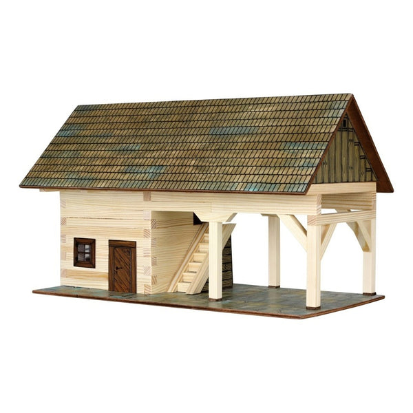 Set constructie arhitectura Sopron, 131 piese din lemn, Walachia - Manute Creative