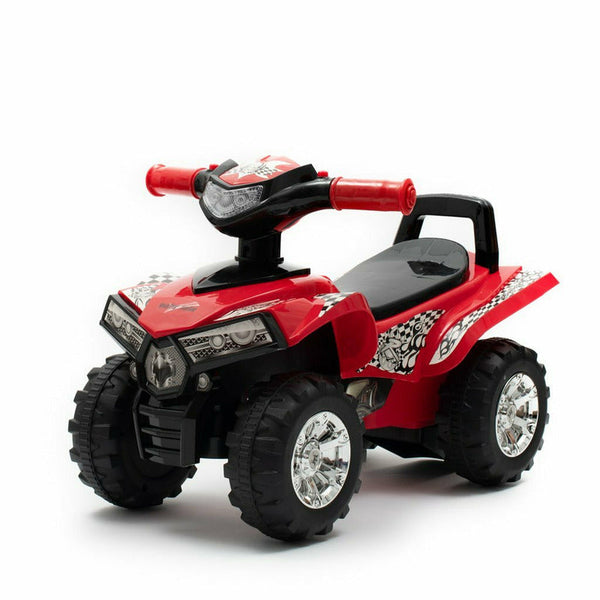 Masinuta ATV, Cu lumini si muzica, Fara pedale, Baby Mix, 60 x 38 x 42 cm, Red