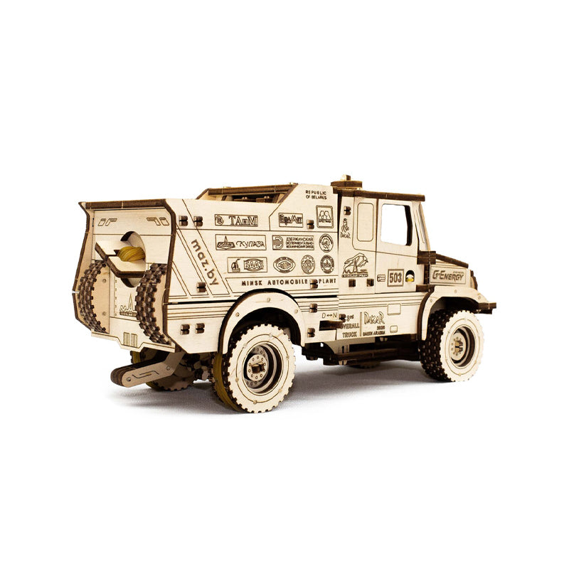 Set constructie cu mecanism Puzzle 3D MAZ 6440RR din lemn 277 piese @ EWA
