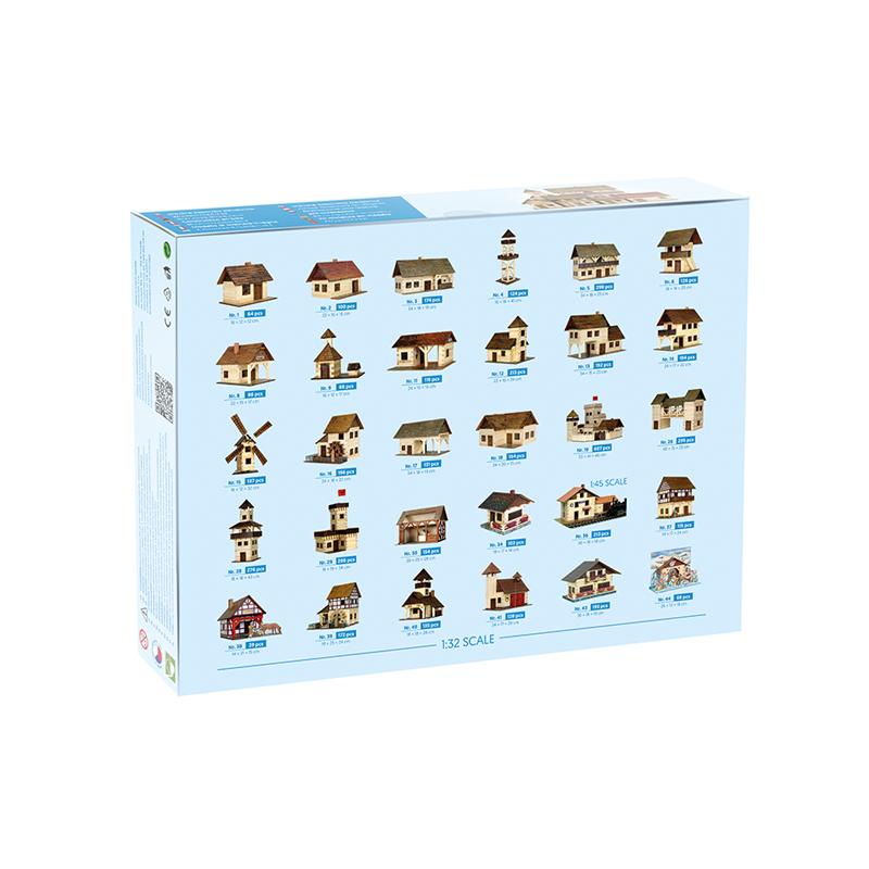 Set constructie arhitectura Ieslea din Betleem, 68 piese din lemn, Walachia - Manute Creative