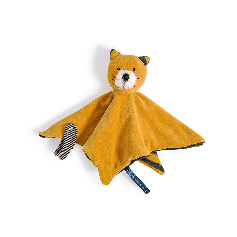 Jucarie de plus doudou Lulu pisicuta galbena, 0 ani+, Moulin Roty