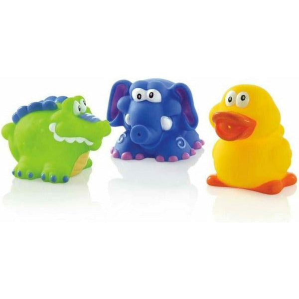 Jucarii de baie in forma de animaute, Fara BPA, 4+ luni, Multicolor, Nuby