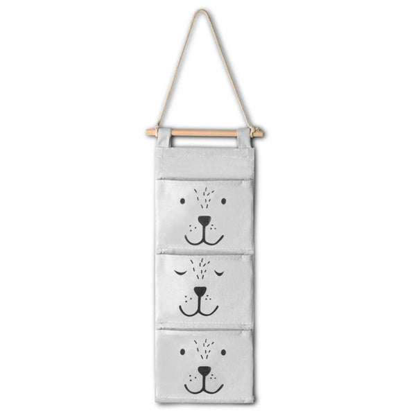 Organizator suspendat pentru jucarii , 80x20x14 cm, Gri, Nukido