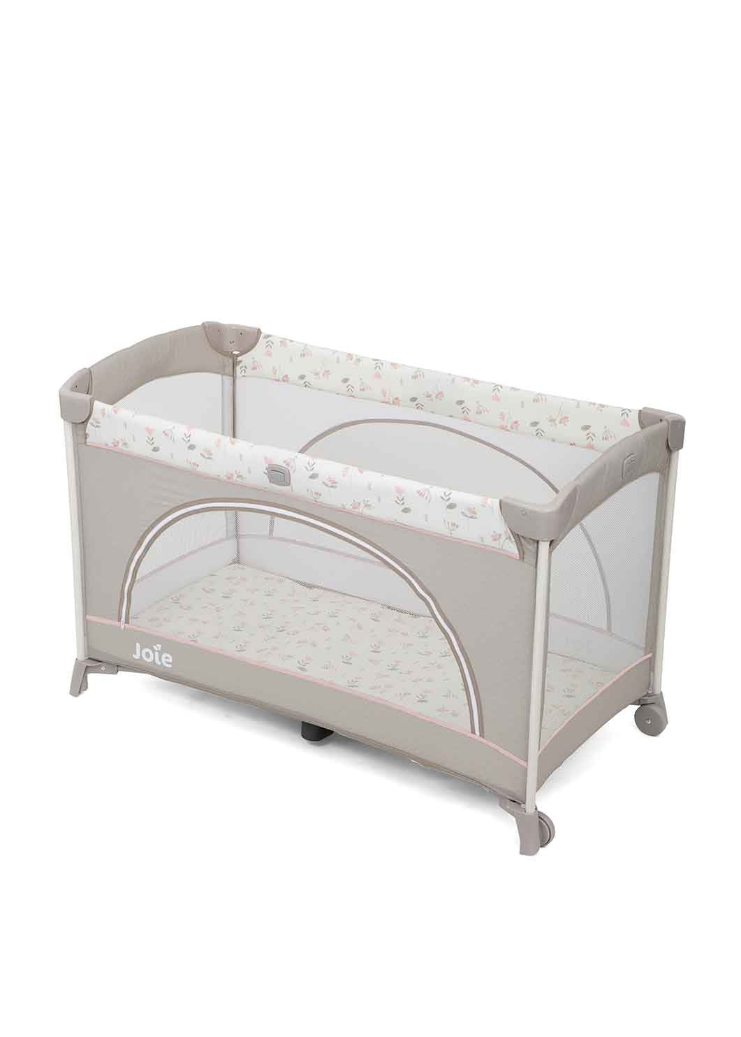 Patut pliant cu 2 niveluri Allura 120 cm, Flowers Forever, Joie