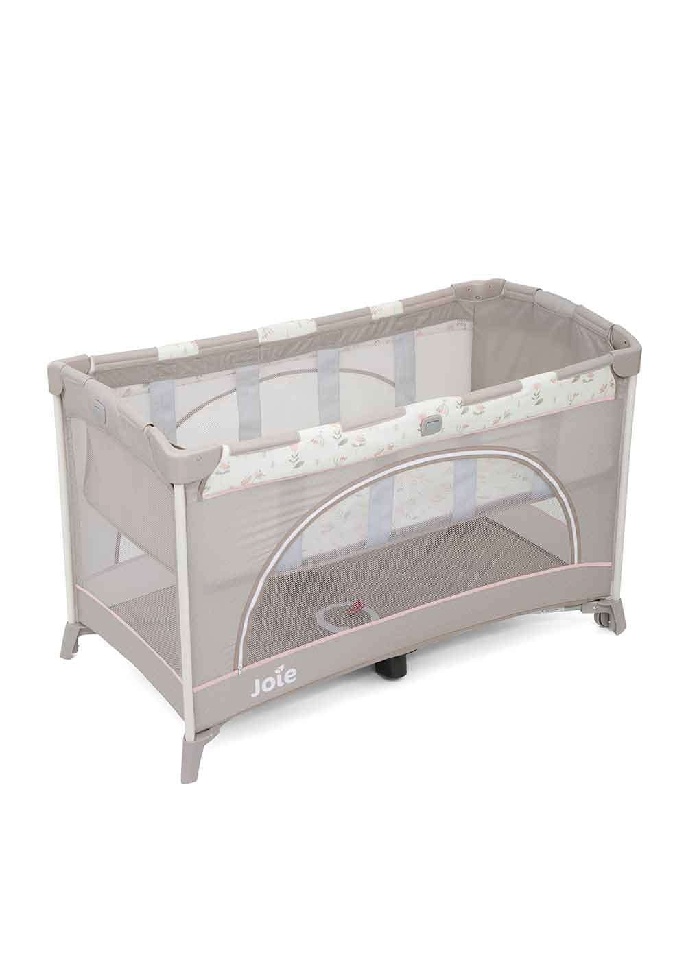 Patut pliant cu 2 niveluri Allura 120 cm, Flowers Forever, Joie