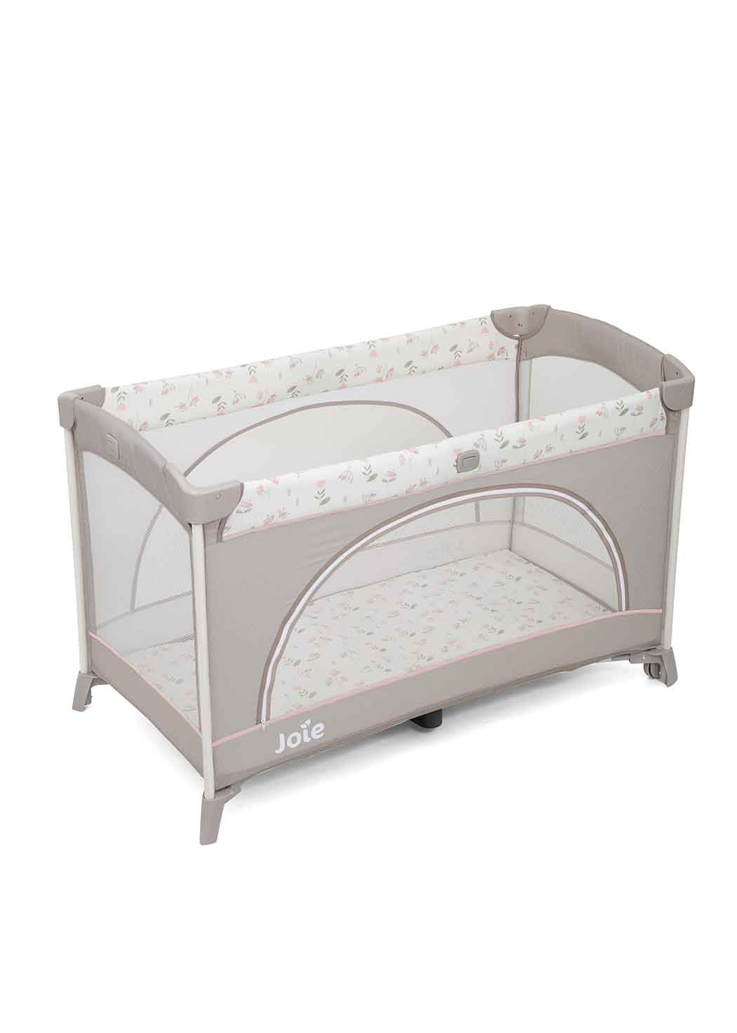Patut pliant cu 2 niveluri Allura 120 cm, Flowers Forever, Joie