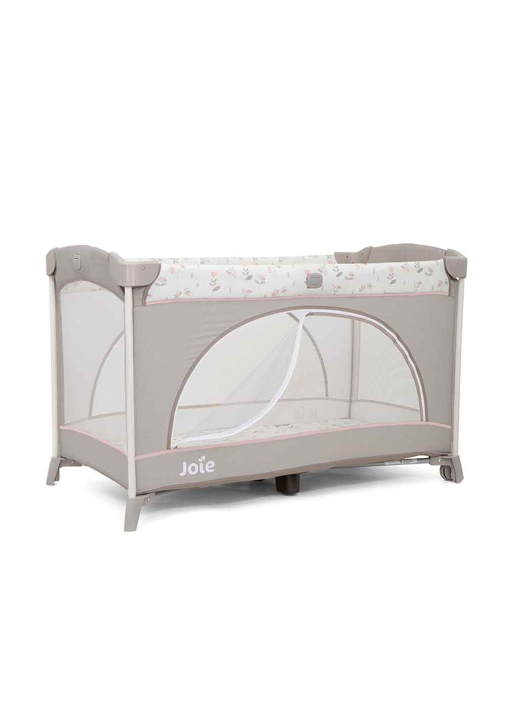 Patut pliant cu 2 niveluri Allura 120 cm, Flowers Forever, Joie