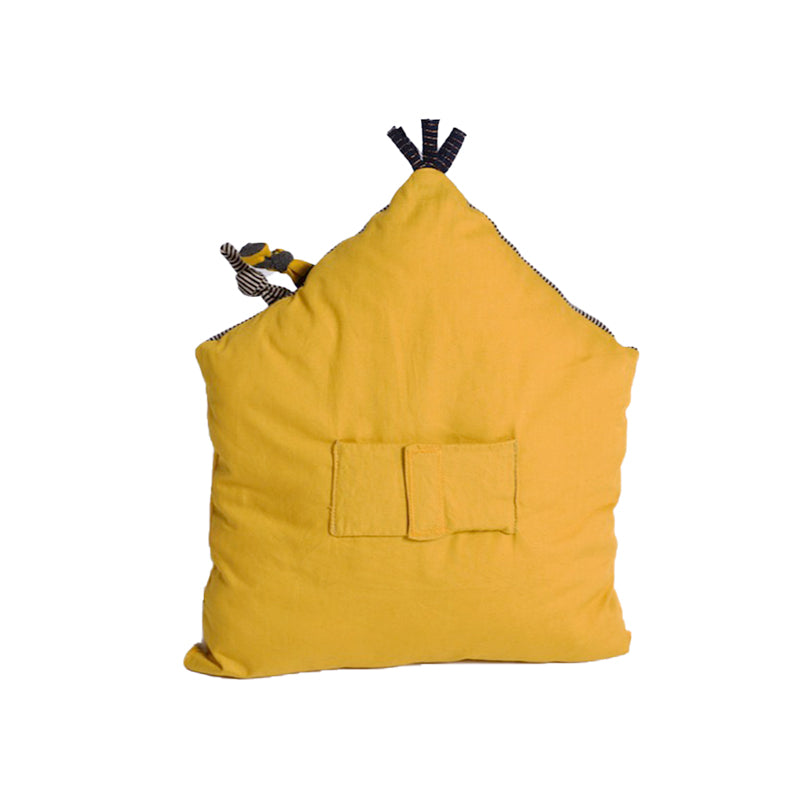 Jucarie senzoriala de plus, Casuta galbena, 0 ani+, Moulin Roty