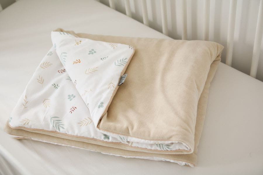 Paturica Dubla din Bumbac, Velur, 75 x 100 cm, Harmony & Ivory, Tiny Star