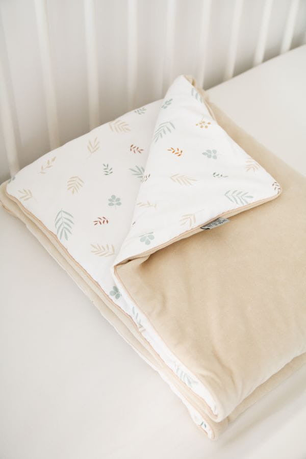 Paturica Dubla din Bumbac, Velur, 75 x 100 cm, Harmony & Ivory, Tiny Star