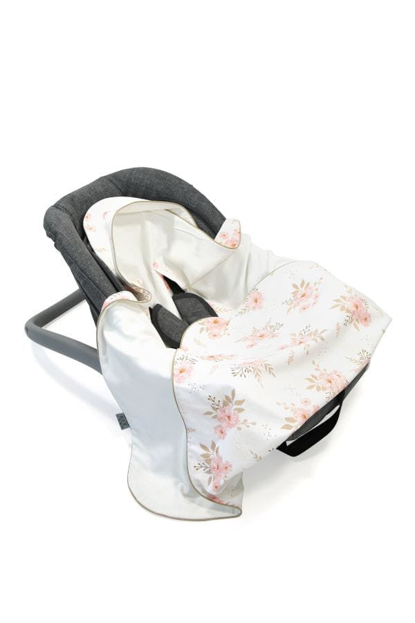 Paturica pentru Infasat Bebe in Scaun Auto, 91 x 91 cm, Garden, Tiny Star