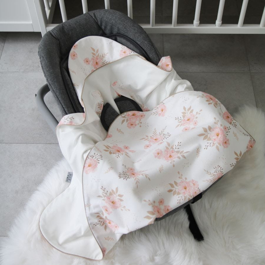 Paturica pentru Infasat Bebe in Scaun Auto, 91 x 91 cm, Garden, Tiny Star