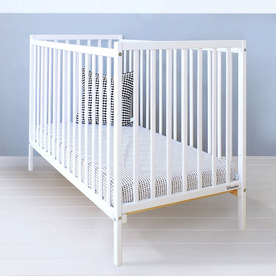 Patut Bebe 120x60 cm, din Lemn de Pin,  Dream, Woodies Safe Dreams