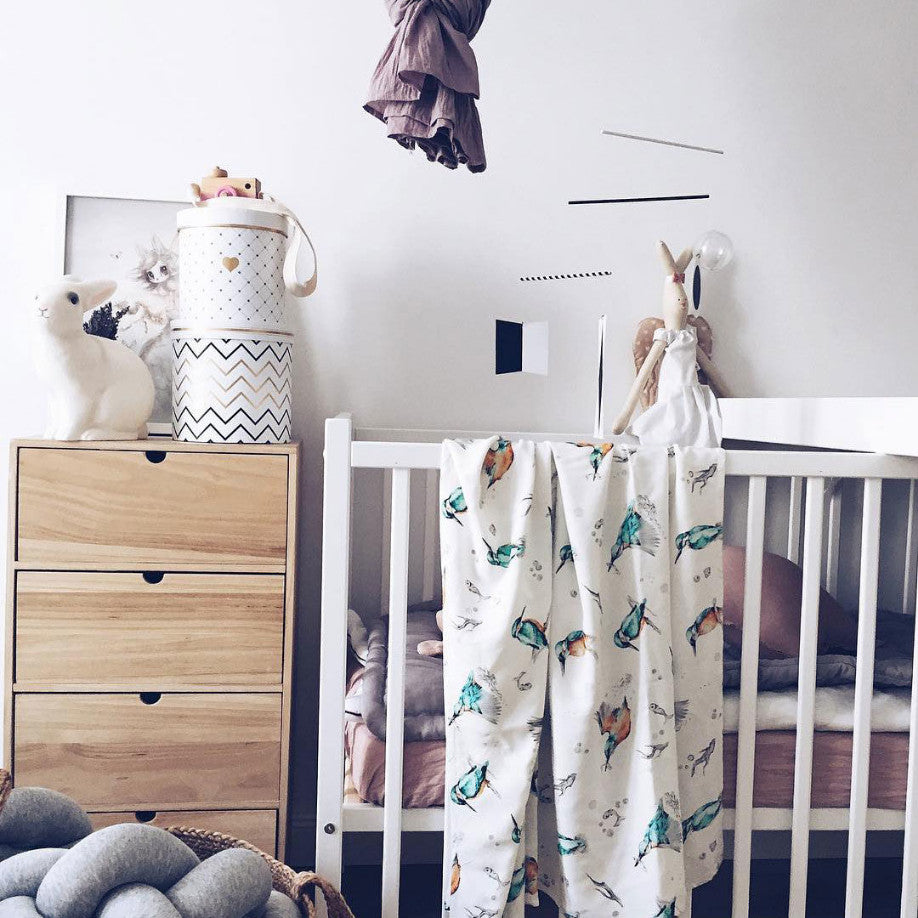 Patut Bebe 120x60 cm, din Lemn de Pin,  Dream, Woodies Safe Dreams