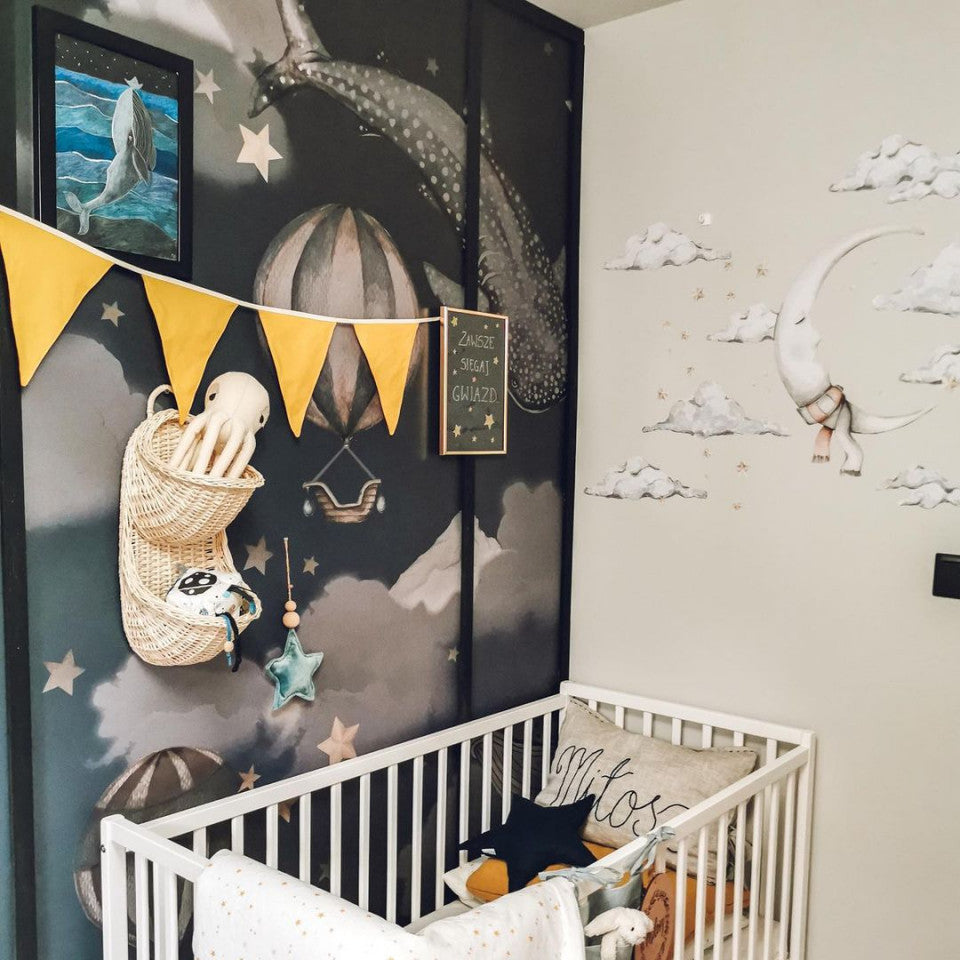 Patut Bebe 120x60 cm, din Lemn de Pin,  Dream, Woodies Safe Dreams