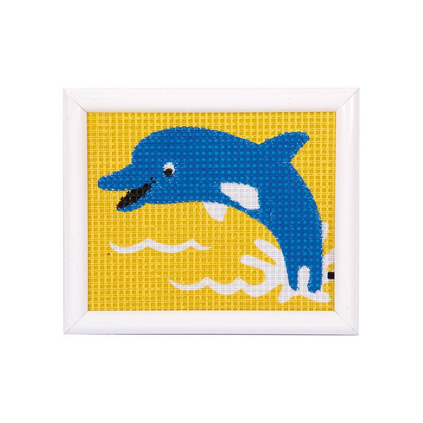 Kit creativ coasere in cruce Delfin, Kits4Kids - Manute Creative