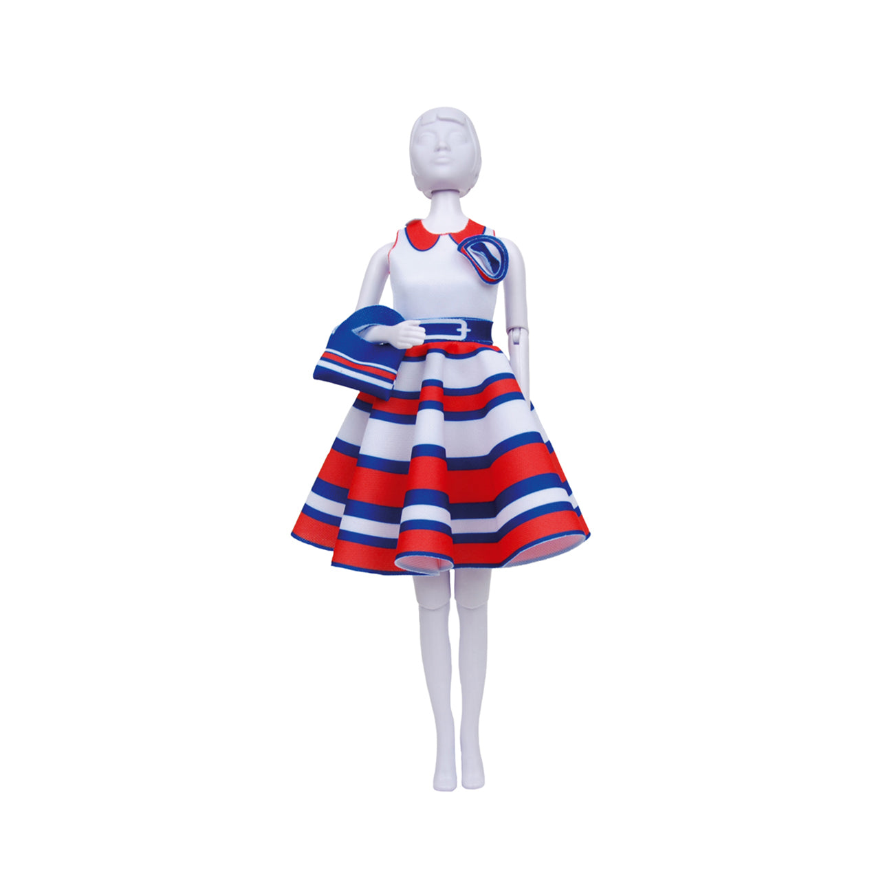 Set de croitorie hainute pentru papusi Couture Peggy Stripes, Dress Your Doll