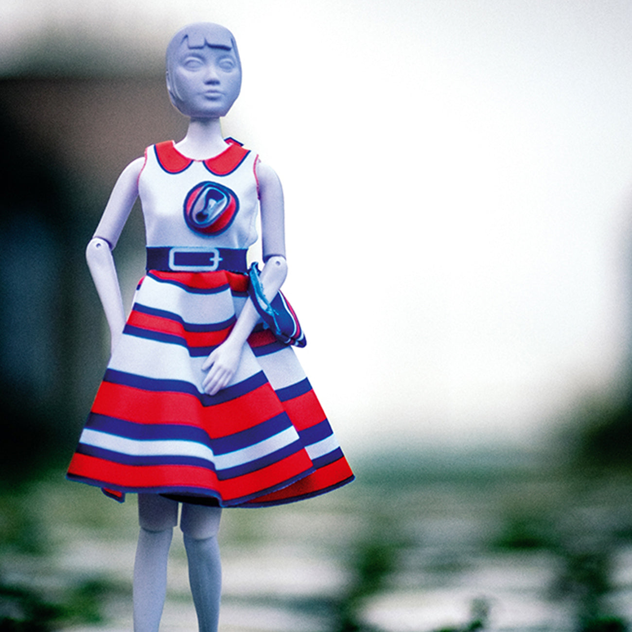Set de croitorie hainute pentru papusi Couture Peggy Stripes, Dress Your Doll