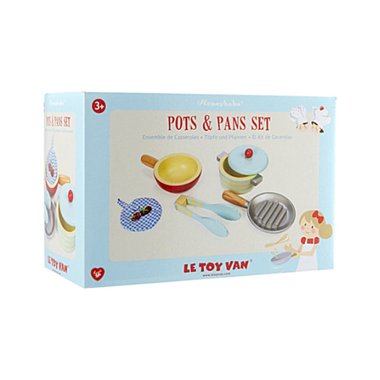 Ustensile pentru bucatarie, din lemn, +3 ani, Le Toy Van