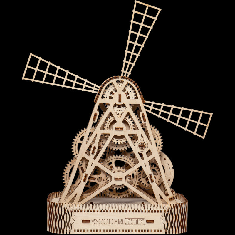 Puzzle 3D Moara - kit model mecanic