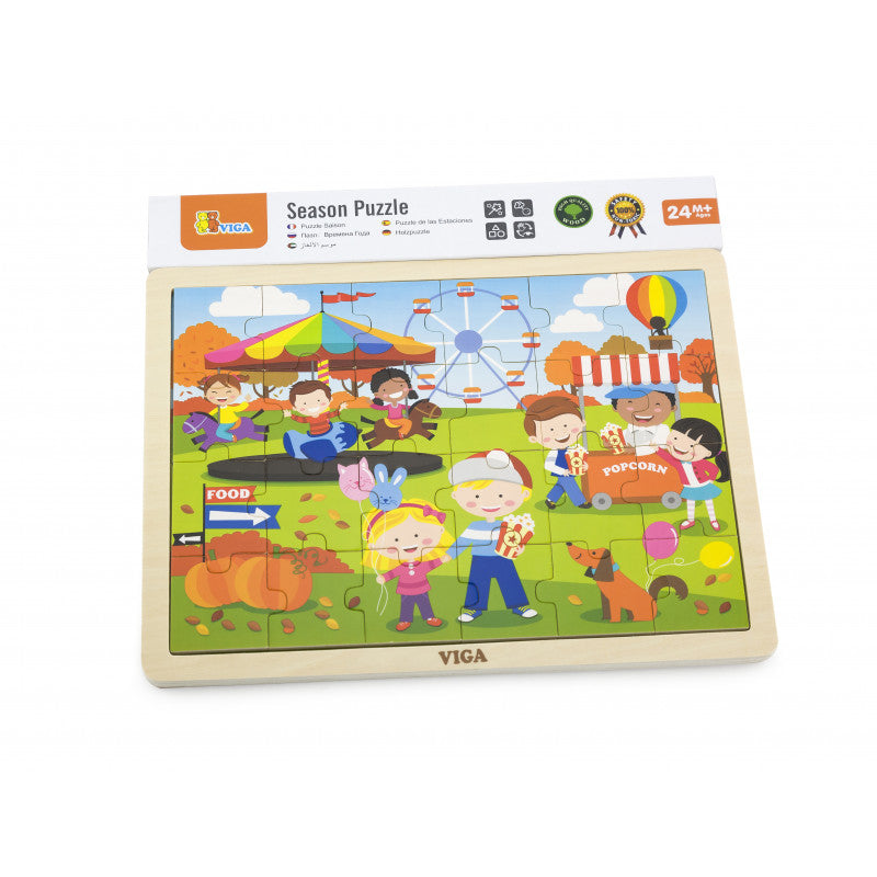 Puzzle anotimpuri, Toamna, 24 piese, VIGA