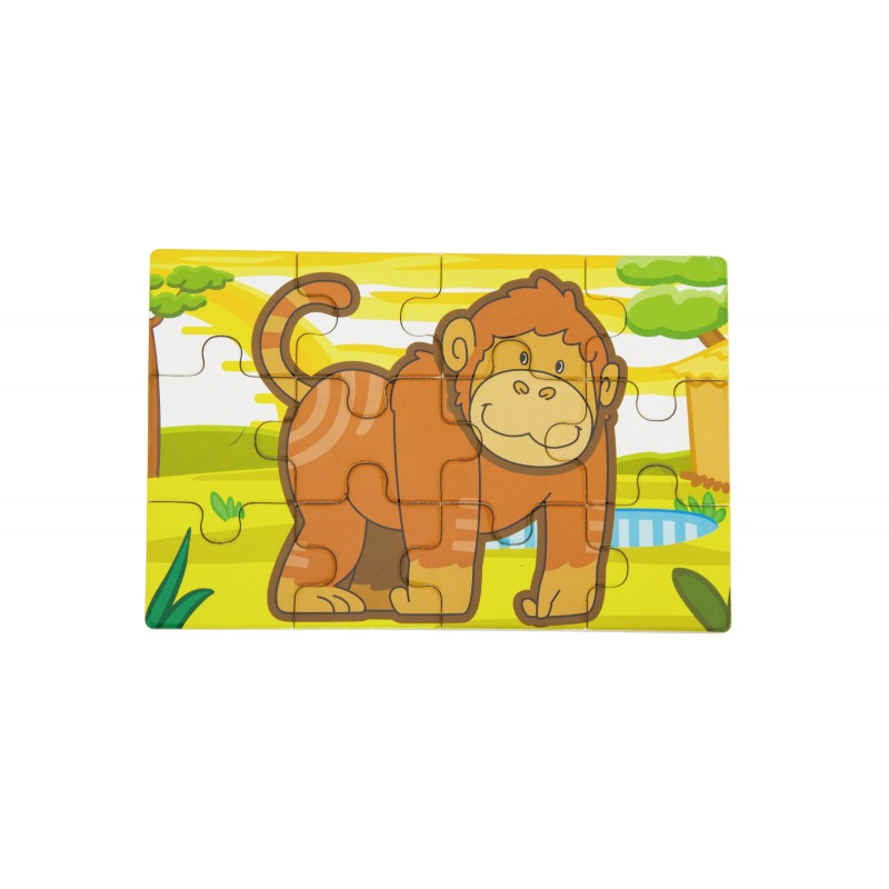 Puzzle conectabil 4 in 1 - Jungla, VIGA