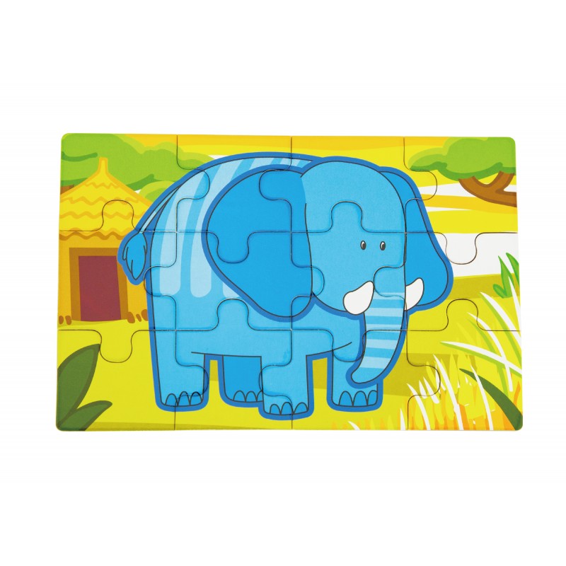 Puzzle conectabil 4 in 1 - Jungla, VIGA