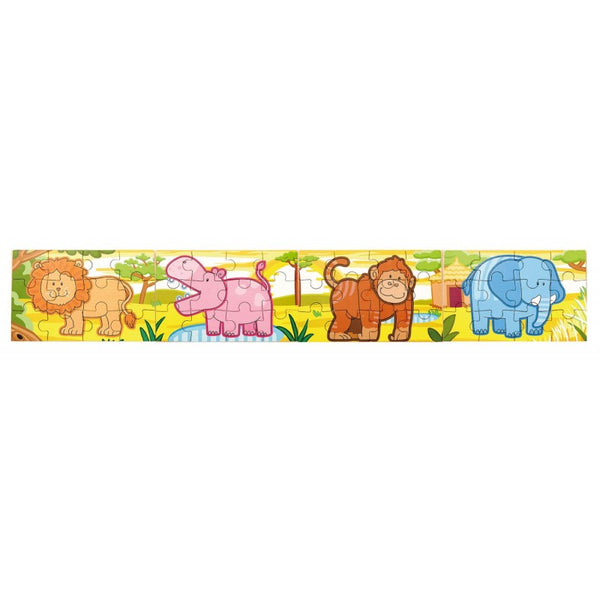 Puzzle conectabil 4 in 1 - Jungla, VIGA