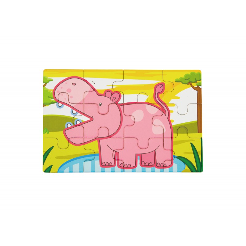 Puzzle conectabil 4 in 1 - Jungla, VIGA