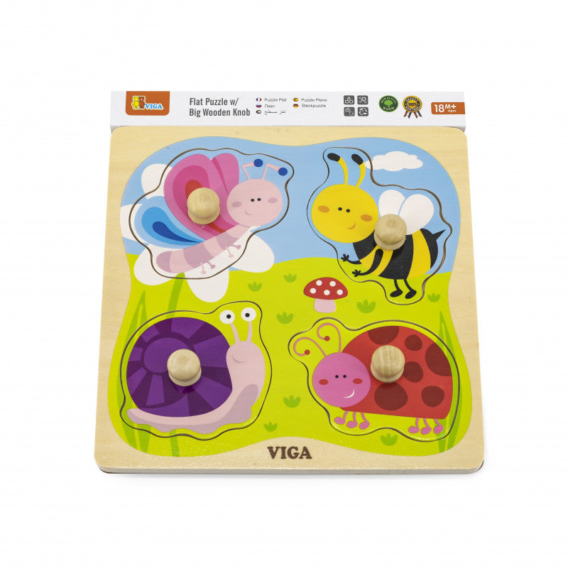 Puzzle cu manere Insecte, VIGA