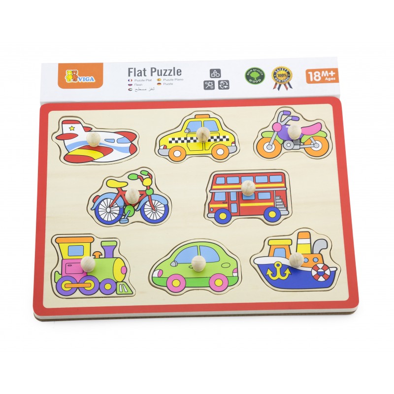 Puzzle cu manere - mijloace de transport, VIGA