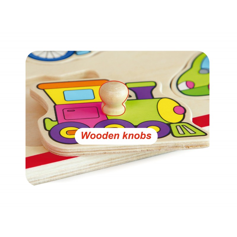 Puzzle cu manere - mijloace de transport, VIGA