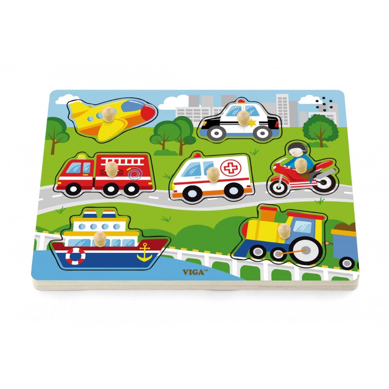 Puzzle cu sunete - mijloace de transport, VIGA