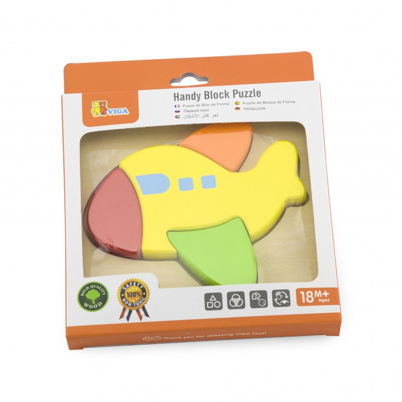 Puzzle din lemn - avion, VIGA