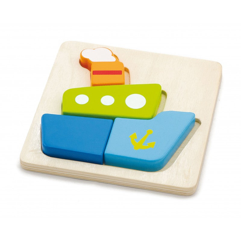 Puzzle din lemn - barcuta, VIGA