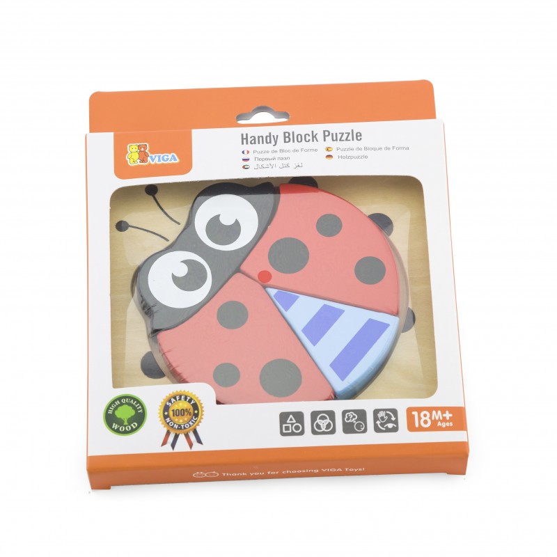 Puzzle din lemn - buburuza, VIGA